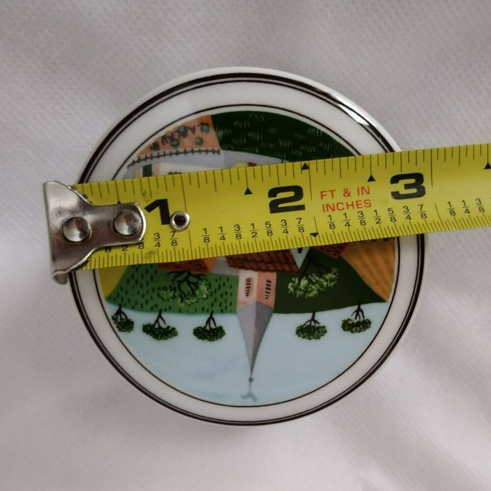 Vintage Villeroy & Boch Trinket Box, Gerard Laplau, Porcelain Round Covered Box - Picture 5 of 5